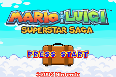 Mario & Luigi - Superstar Saga Title Screen